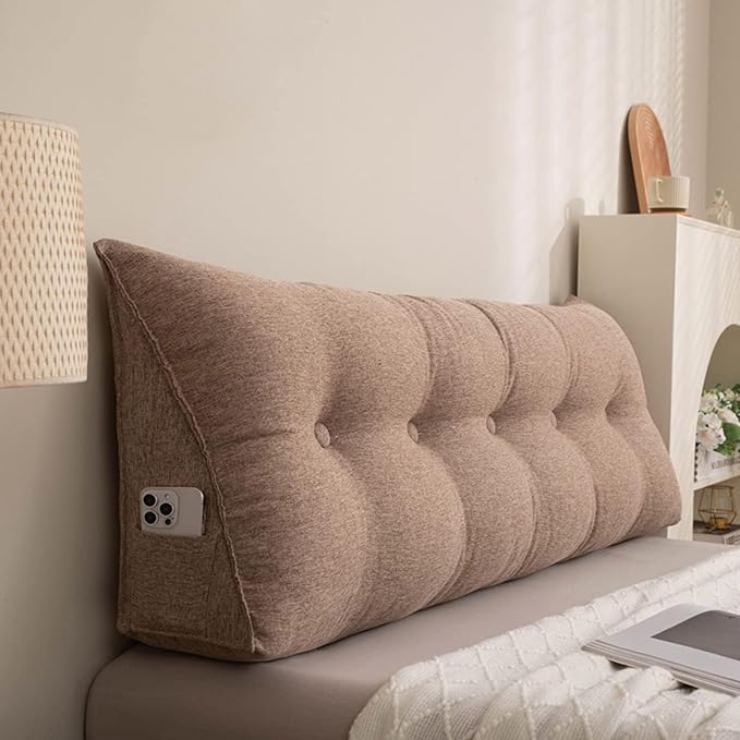 Wedge Pillow/Backrest Reading Bolster/Triangular Pillow Sofa Back Soft Pack