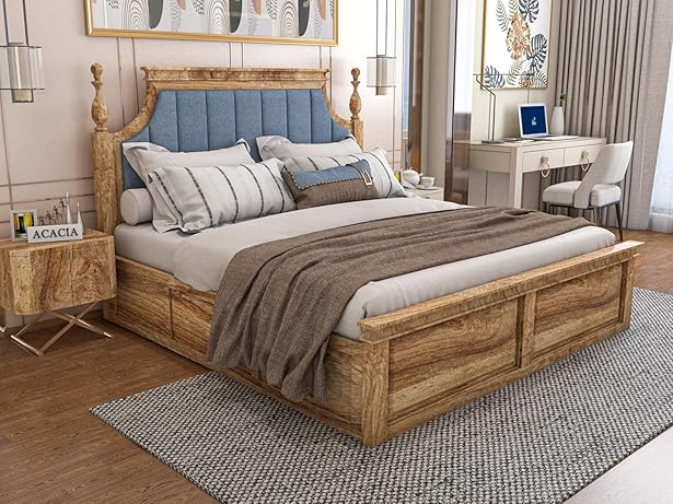 SABTA Craft Wooden King Size Bed