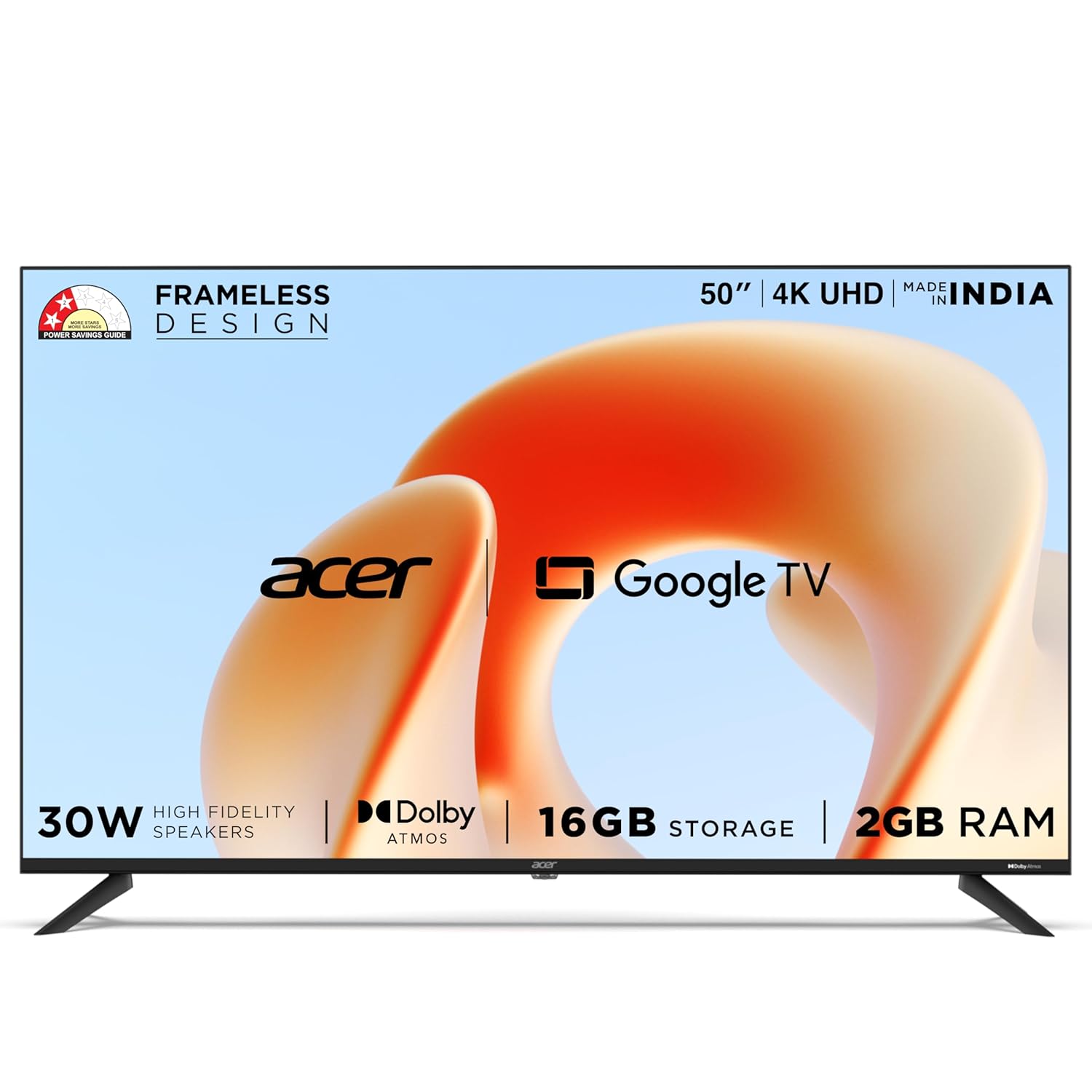 acer 126 cm (50 inches) G Plus Series 4K Ultra HD LED Smart Google TV
